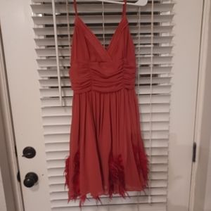 Mauve Feathered dress, Twelve by Twelve, size M